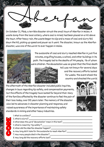 Aberfan Disaster - CfW - Languages connect us