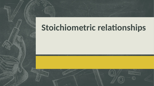 Topic 1 : Stoichiometric relationships (IB)
