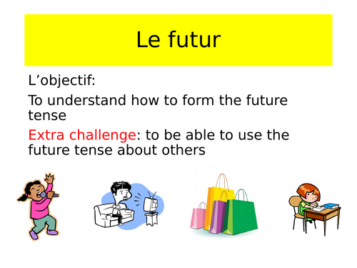 KS3 French leisure + future tense lesson