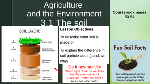 The soil - Agriculture and the Environment - Cambridge Environmental Management
