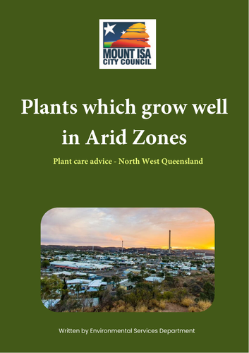 Plants which grown in Arid zones in North West Queensland