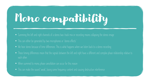Mono compatibility and correlation meters