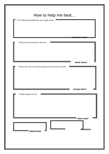 Transition sheet for new SEND children