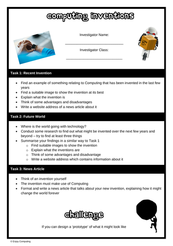 Computing Inventions Task