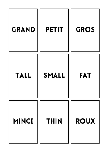 Carousel lesson - La famille