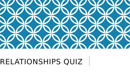 AQA Psychology Relationships Quiz