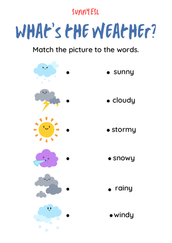 Weather Worksheet