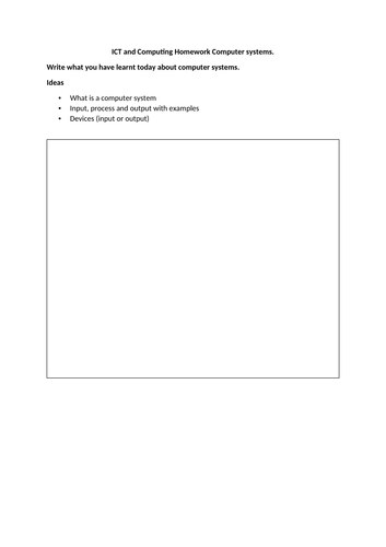 COMPUTER SYSTEMS & DEVICES | Teaching Resources