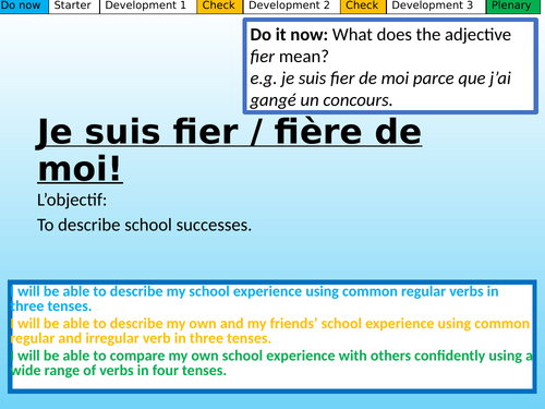 En échange! Studio French GCSE Higher Mod 6.6