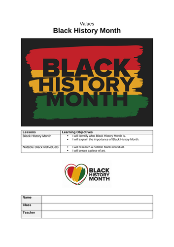 PSHE scheme of work - Black History Month