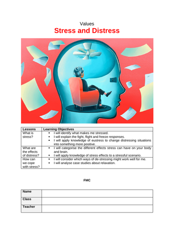 PSHE scheme of work - Stress