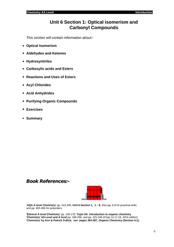 AQA A Level Chemistry carbonyl cmpds