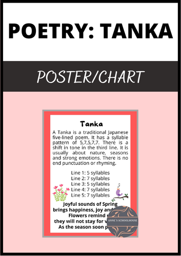 Poetry: Tanka (Japanese Poetry)