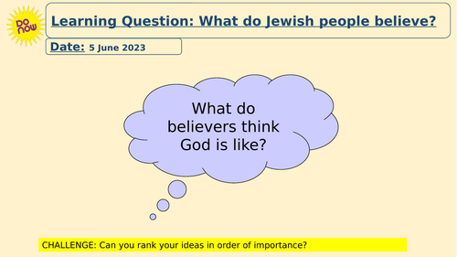 What do Jewish people believe?