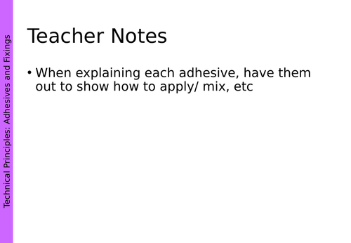 A-Level DT - Technical Principles Lessons