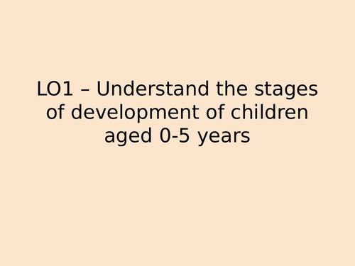 CACHE Child Development Revision