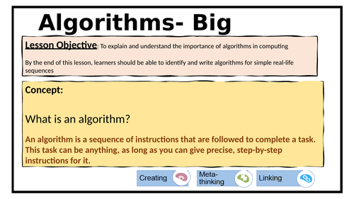 KS3 - INTRODUCTION TO ALGORITHMS