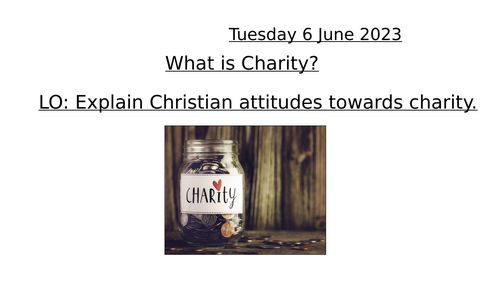 What is Charity?