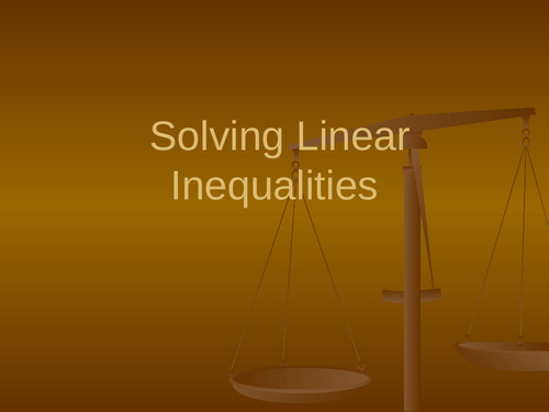 Solving Linear Inequalities Lesson (Inequality & Inequation)