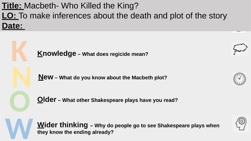 New Macbeth entire SOW with Powerpoints and resources