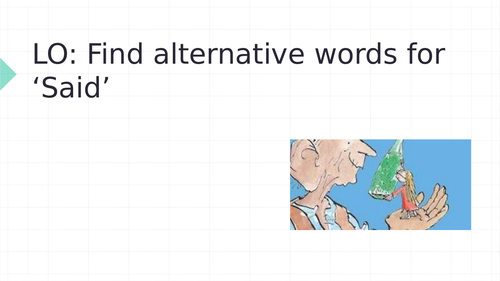 Alternative words for 'Said'