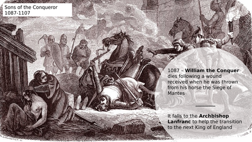 Anglo Saxon England and the Norman Conquest OCR  - Sons of William I