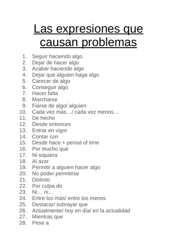 A level translation tricky expressions