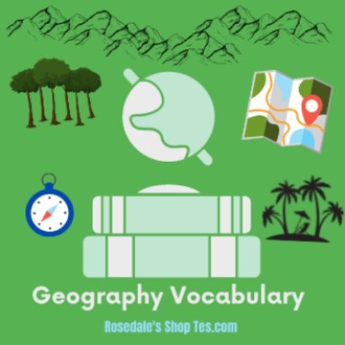 FREEBIE Geography Vocabulary Learn & Explore the World Mini PDF