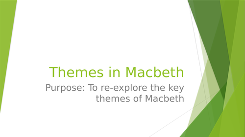 Themes in Macbeth