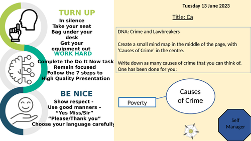 Lesson 3 - Causes of Crime -Crime and Punishment GCSE AQA RS