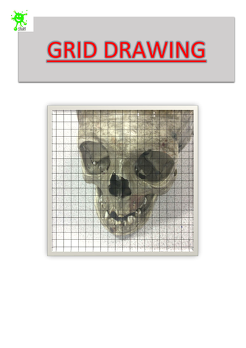 Art cover lesson activity. Grid drawing