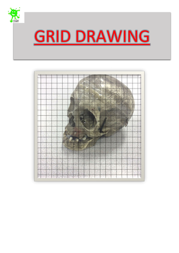 Art cover lesson activity. Grid drawing