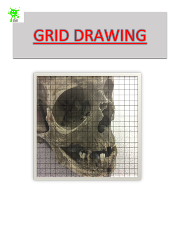 Art cover lesson activity. Grid drawing