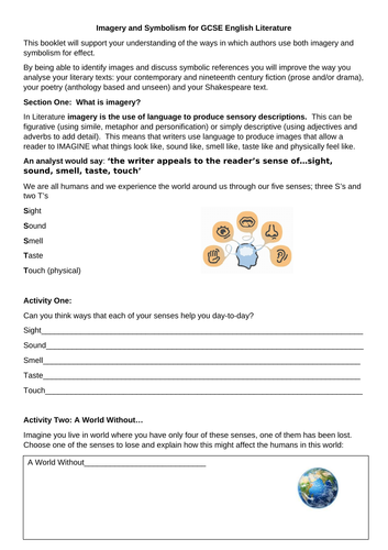 Imagery and Symbolism for GCSE English Literature