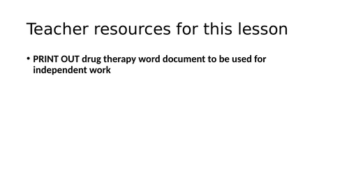 AQA Psychology Schizophrenia lessons