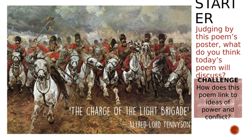 Charge of the Light Brigade - Two Lessons & Resources