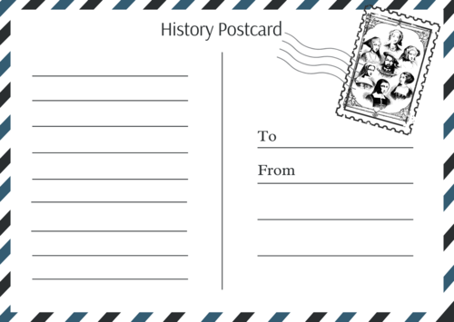 History postcard - tudors
