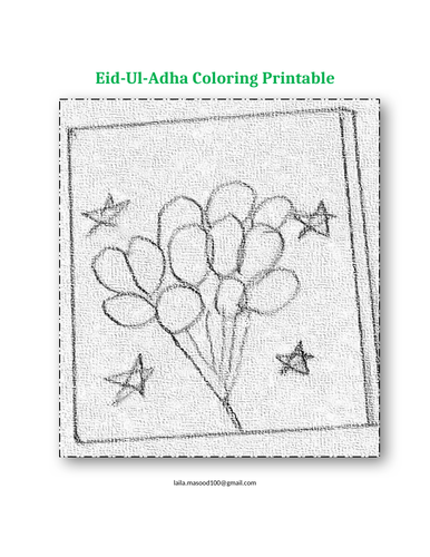 Eid-Ul-Adha Coloring Printable (03)