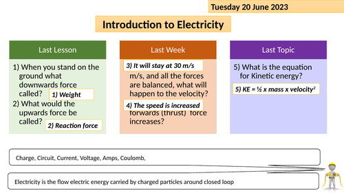 9-1 Electricity topic EdExcel Combined Science