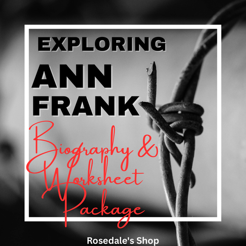 Exploring Anne Frank: Two Tones of Biographies & Worksheet Package with Answers