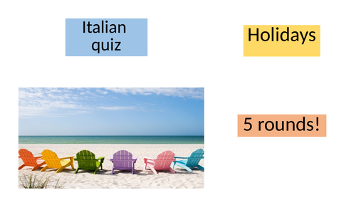 Italian holidays quiz