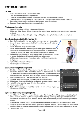 Crash course in designing a magazine front cover in Photoshop & Indesign