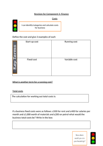 Finance Workbook