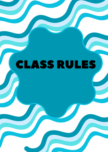 Class rules Poster