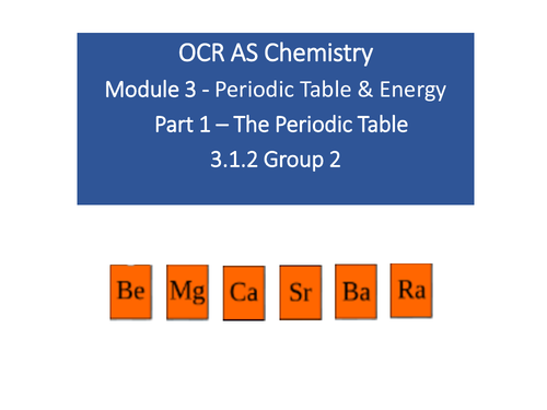 OCR A level Chemistry 3.1.2 Reactions of Group 2 Compounds