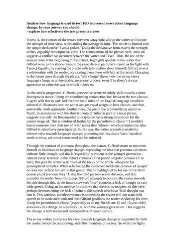 A* English Language A Level Paper One notes and essays | Teaching Resources