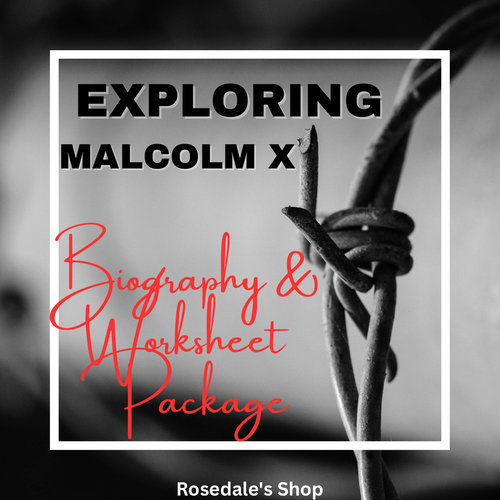 Exploring Malcolm X:  Two Tones of Biographies & Worksheet Package with Answers