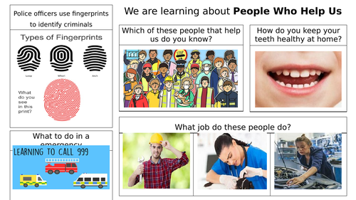 EYFS Knowledge Organiser - People Who Help Us