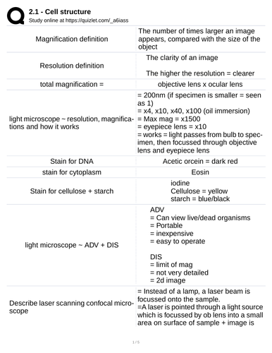 OCR a level Biology - Mod 2 flashcards