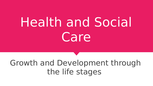 EDUQAS HEALTH & SOCIAL CARE LEVEL 1 /2